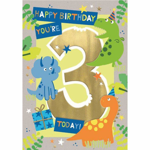 Picture of HAPPY BIRTHDAY YOURE 3 TODAY